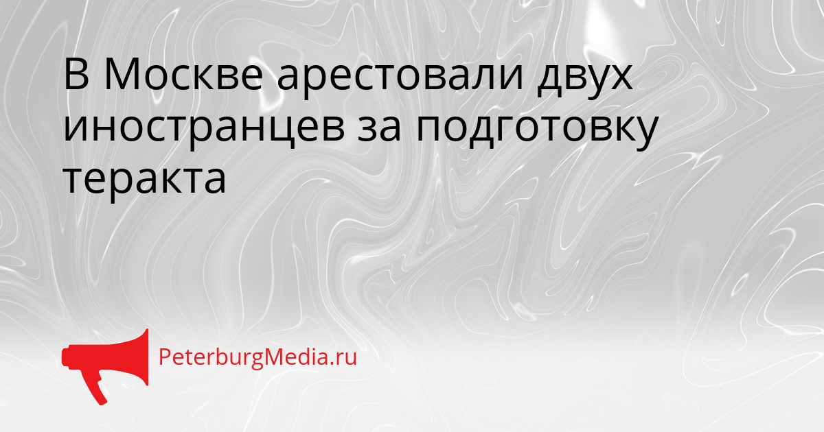 В Москве арестовали двух иностранцев за подготовку теракта Сгенерировано