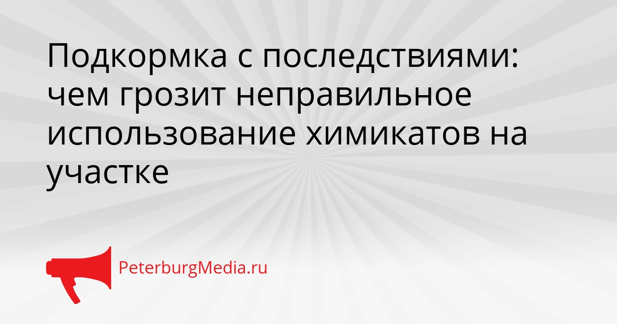 Подкормка с последствиями: чем грозит неправильное использование химикатов на участке Сгенерировано