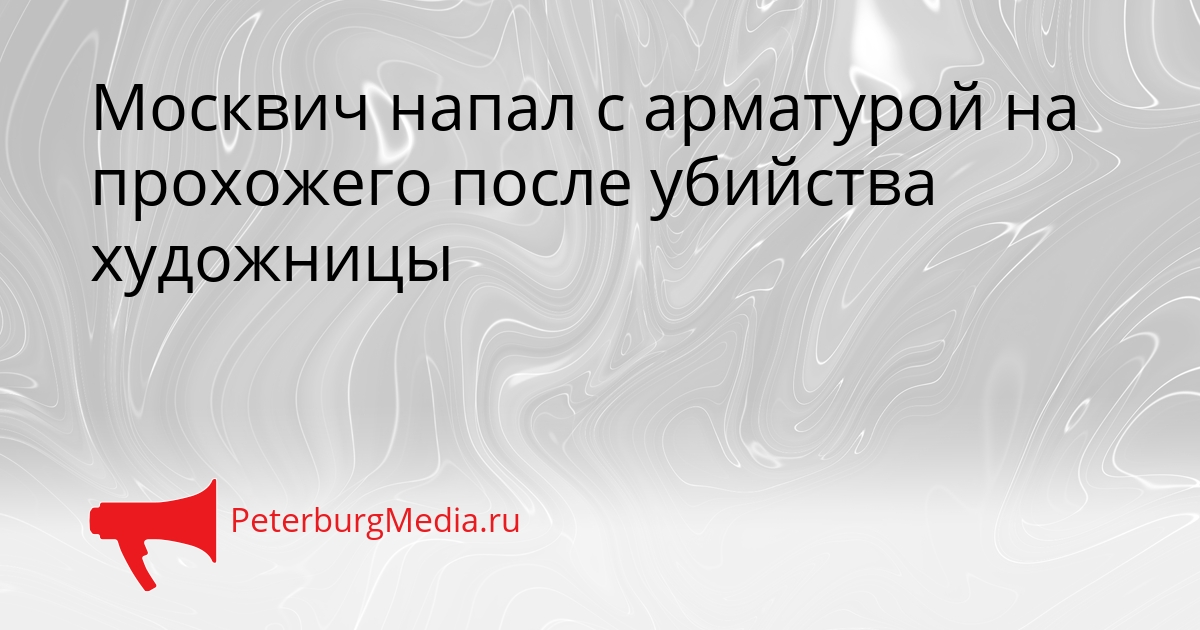 Москвич напал с арматурой на прохожего после убийства художницы Сгенерировано