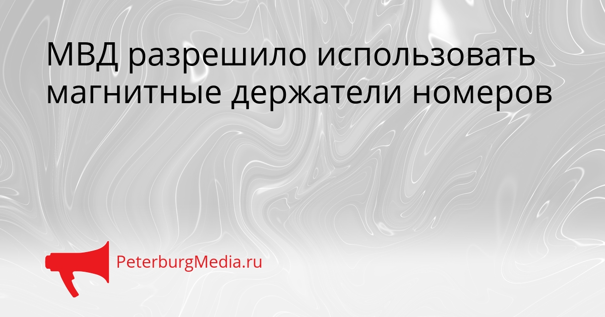 МВД разрешило использовать магнитные держатели номеров Сгенерировано