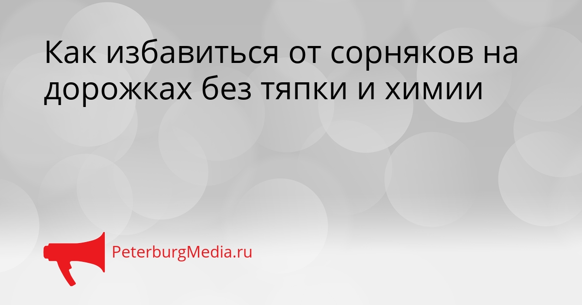 Как избавиться от сорняков на дорожках без тяпки и химии Сгенерировано