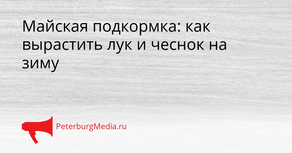 Майская подкормка: как вырастить лук и чеснок на зиму Сгенерировано