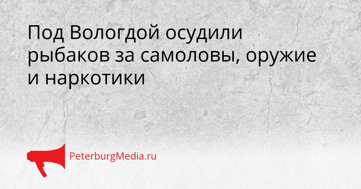 Под Вологдой осудили рыбаков за самоловы, оружие и наркотики Сгенерировано