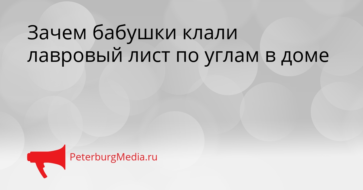 Зачем бабушки клали лавровый лист по углам в доме Сгенерировано